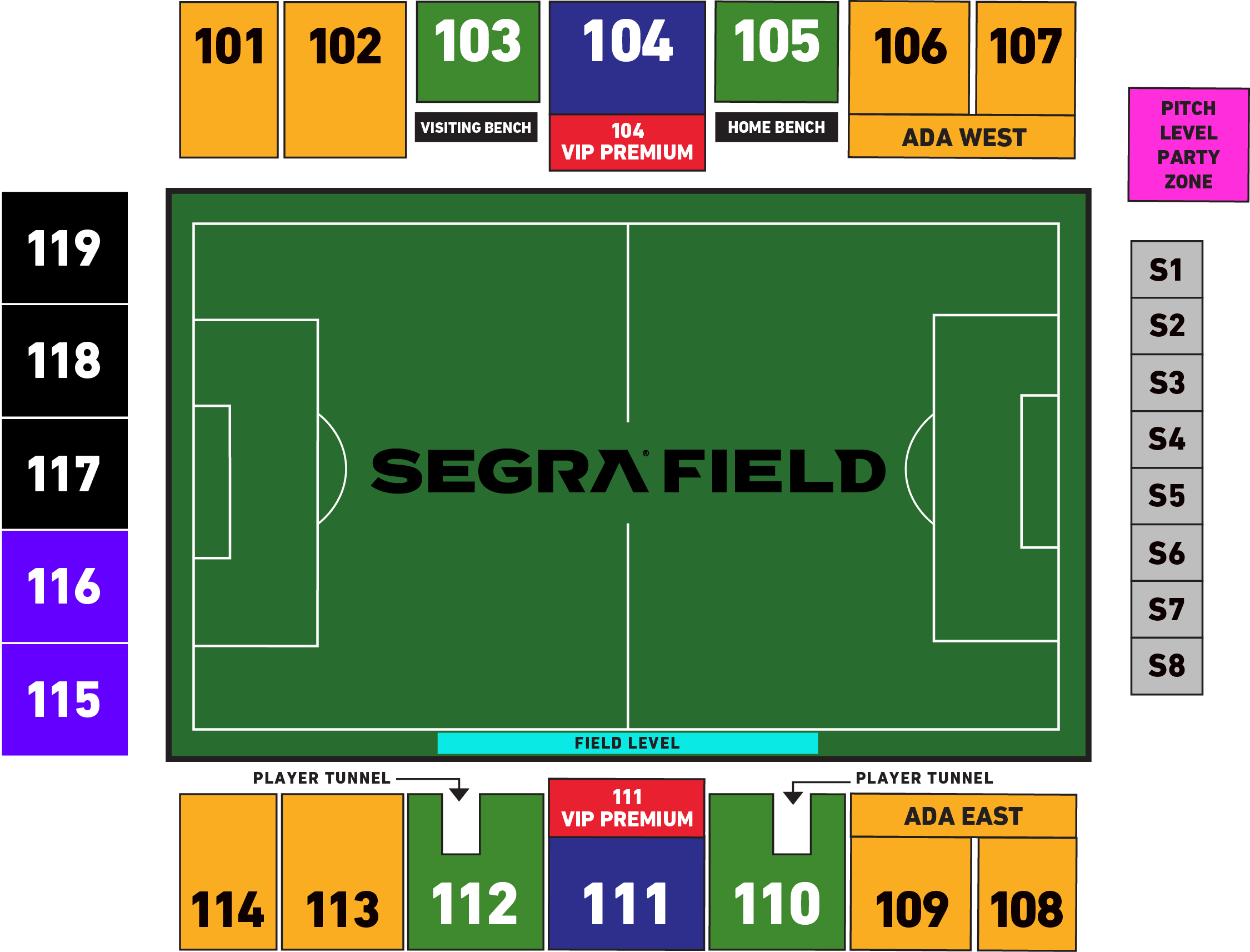 Segra Field Seating Map Loudoun United FC